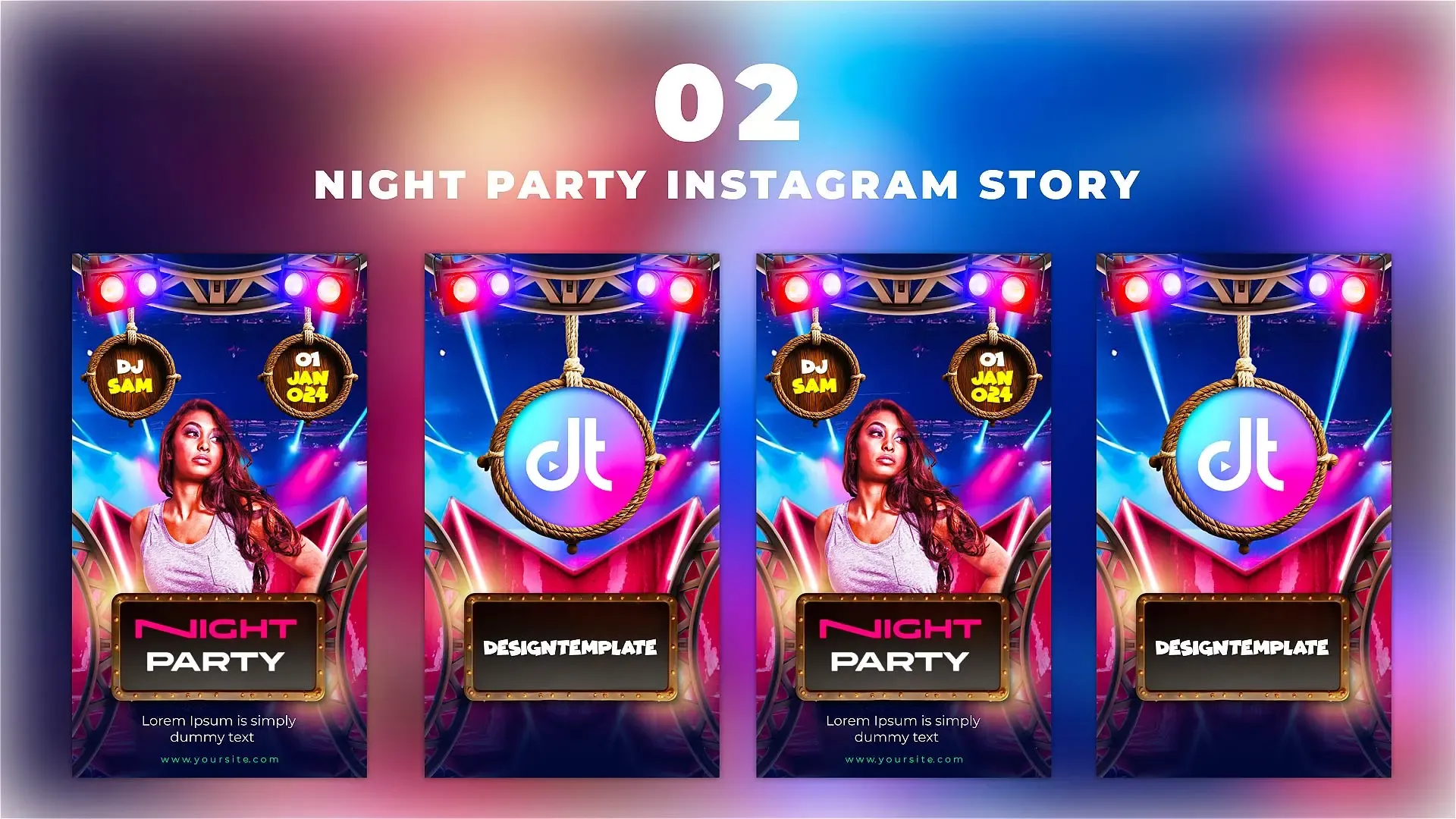 Clubbing DJ Party Flyer Instagram Story